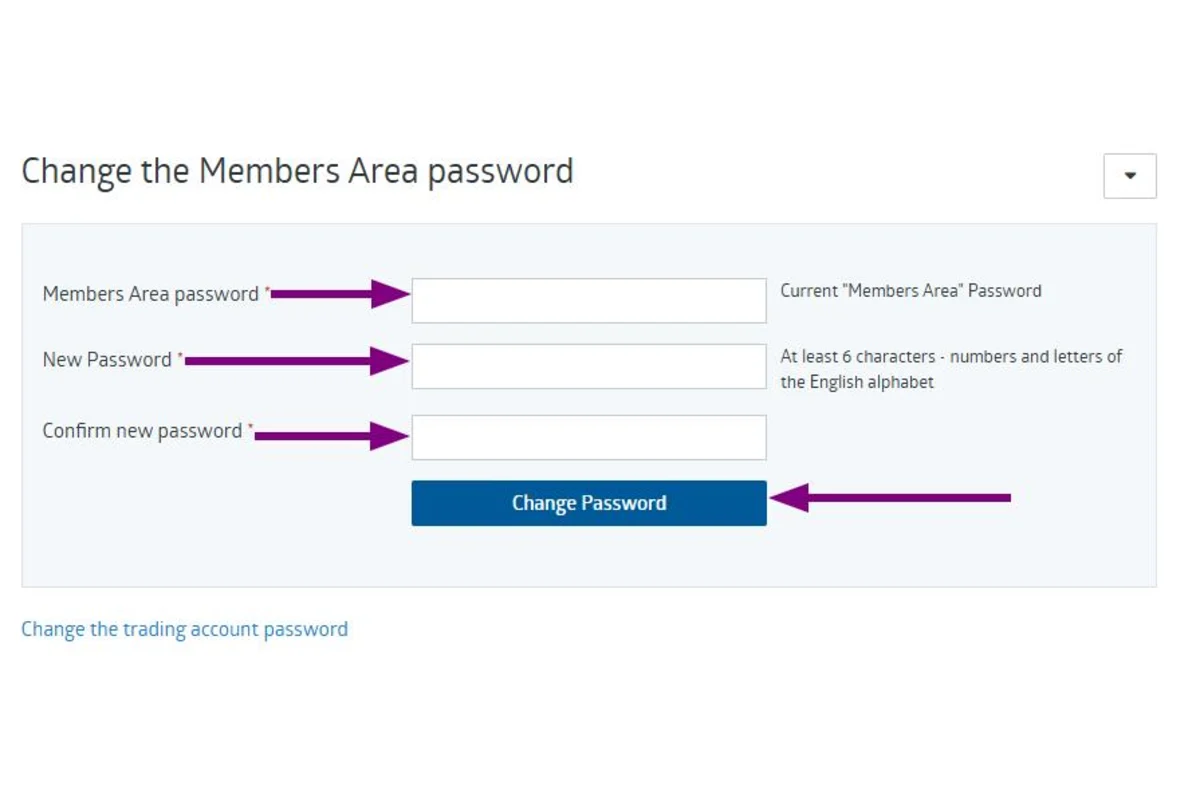 Gambar langkah 4 - Panduan Ubah Password Members Area