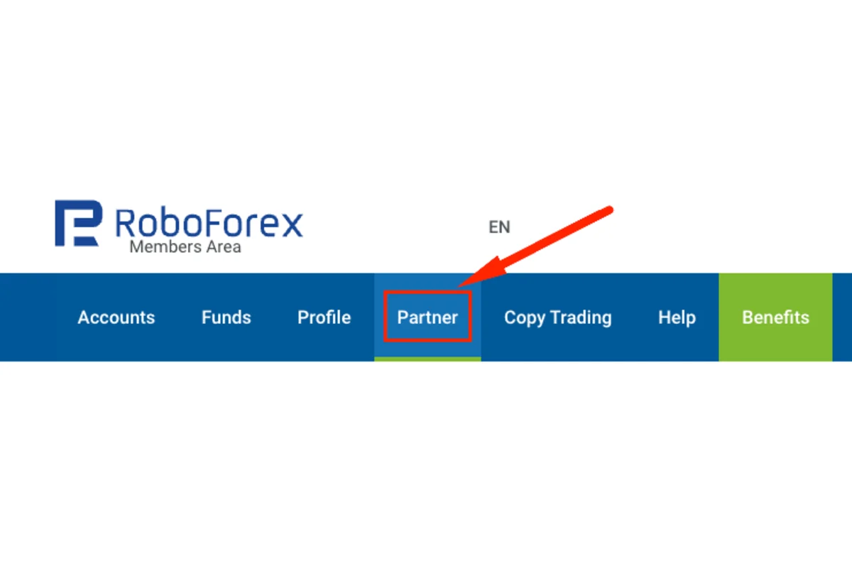 Gambar langkah 2 - Cara Cek Jenis Program Partner di RoboForex